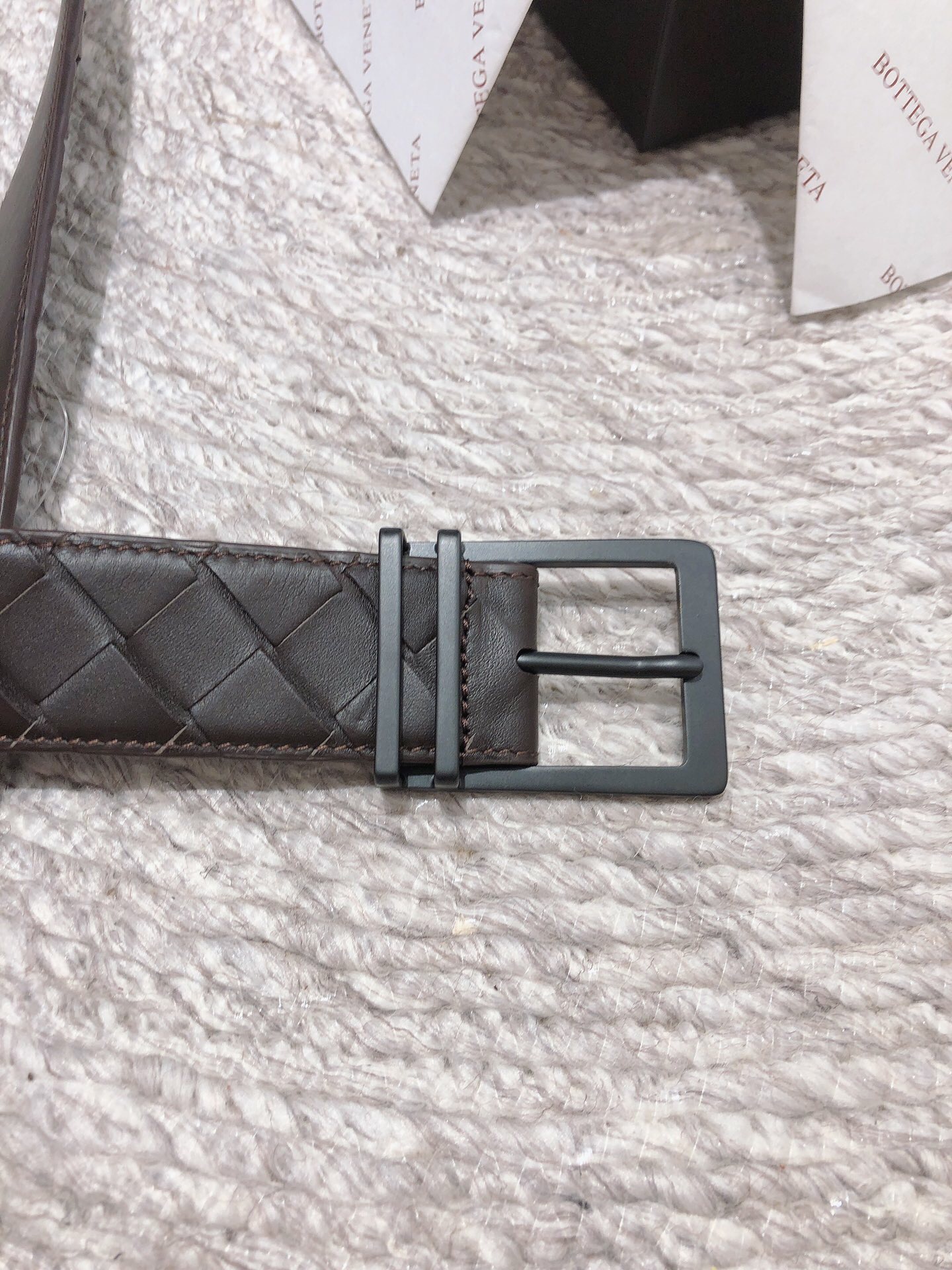 BOTTEGA VENETA 3.5cm 純手工編織腰帶高仿a貨